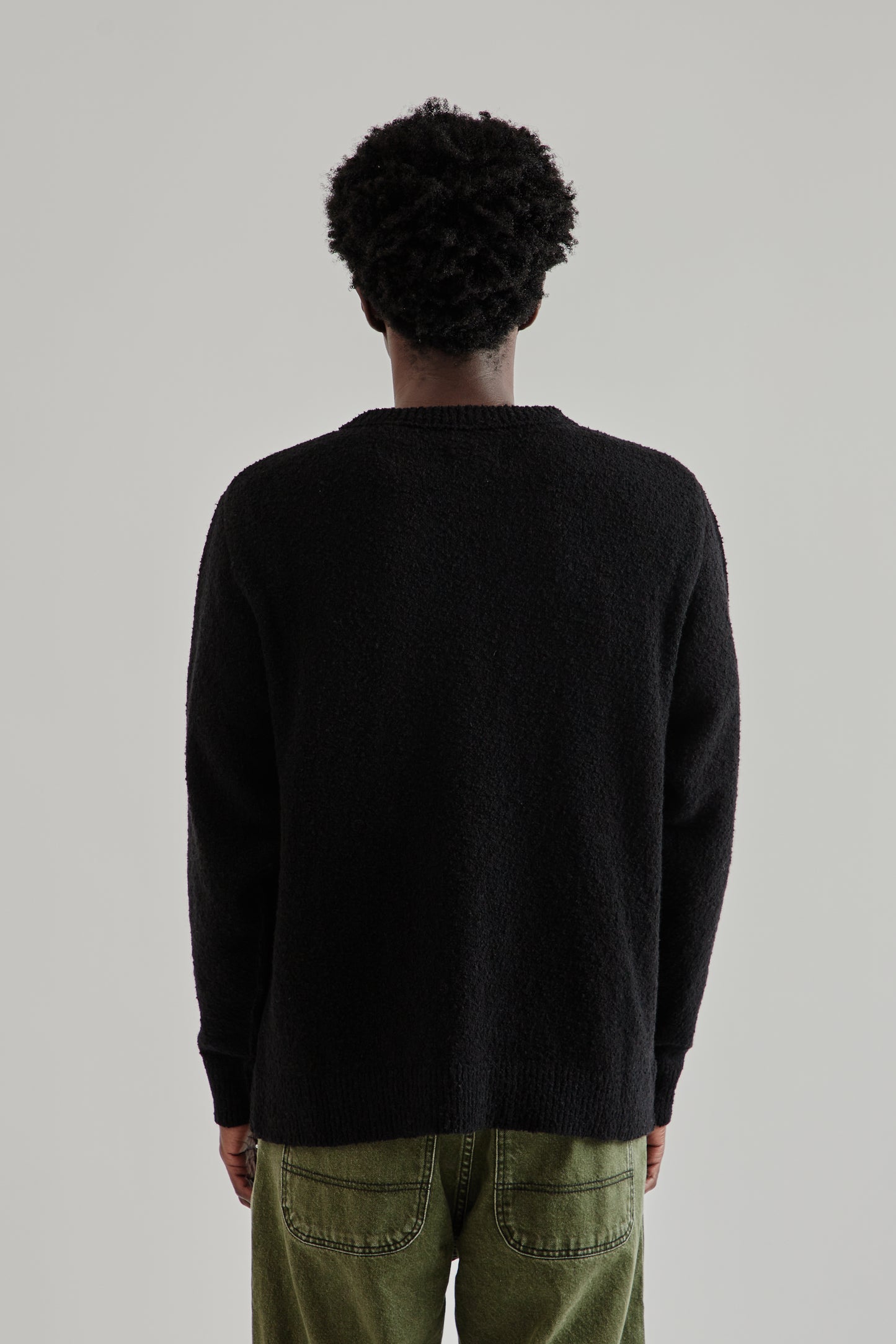 Fairly Normal FW25 Boucle Sweater Black5