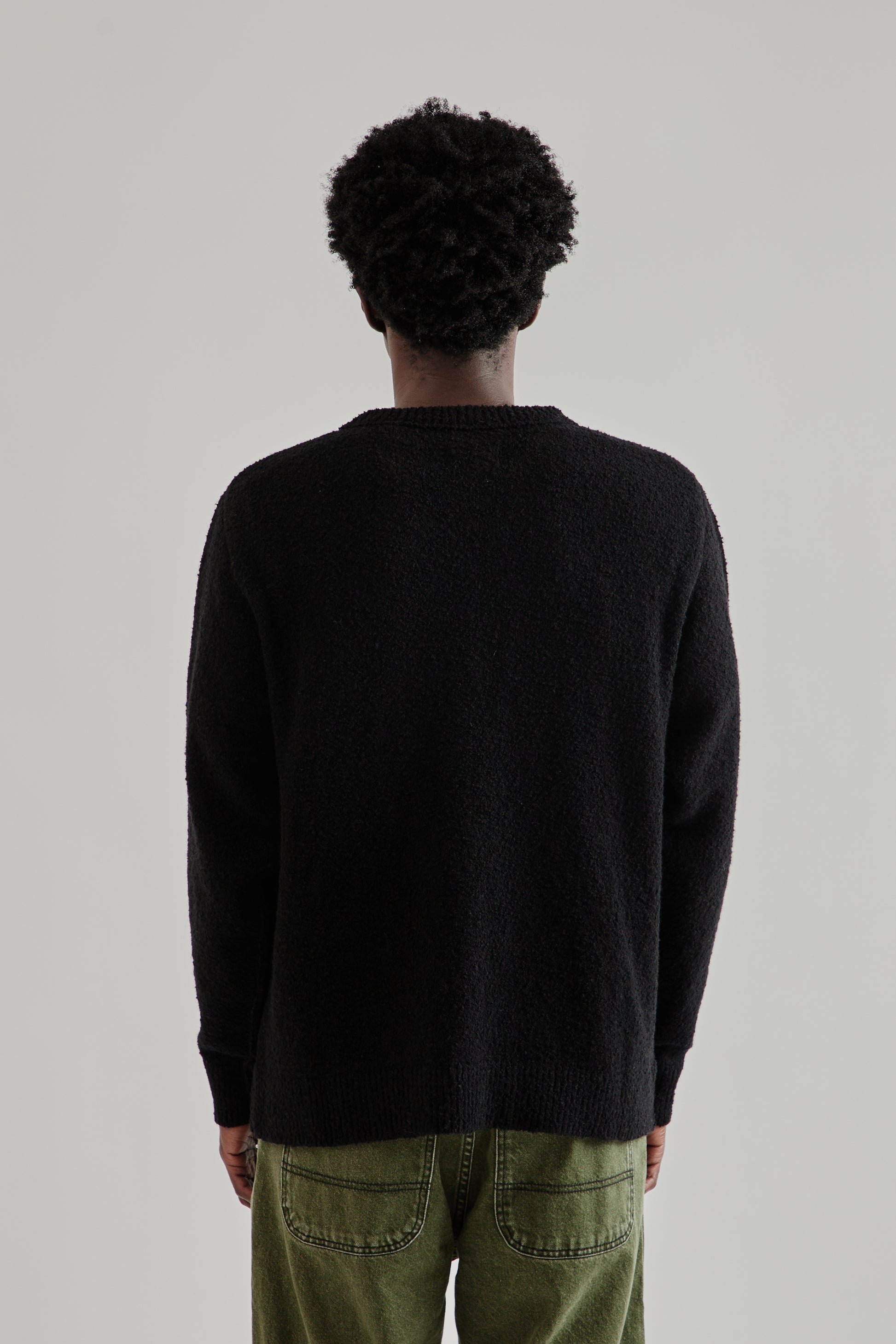 Fairly Normal FW25 Boucle Sweater Black5
