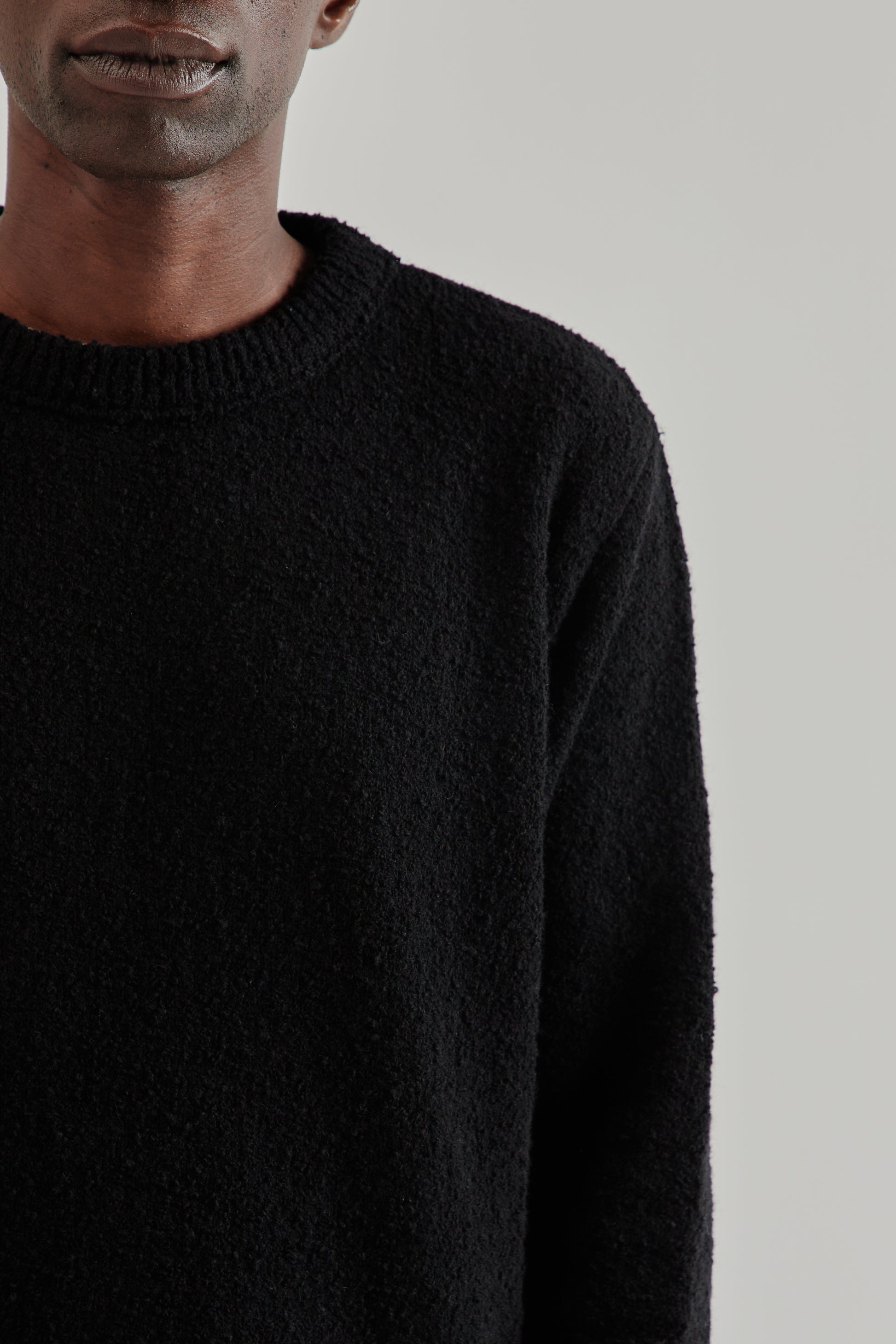 Fairly Normal FW25 Boucle Sweater Black7