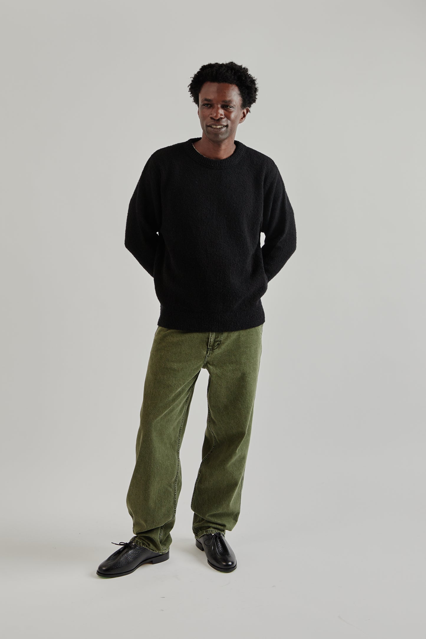 Fairly Normal FW25 Boucle Sweater Black8