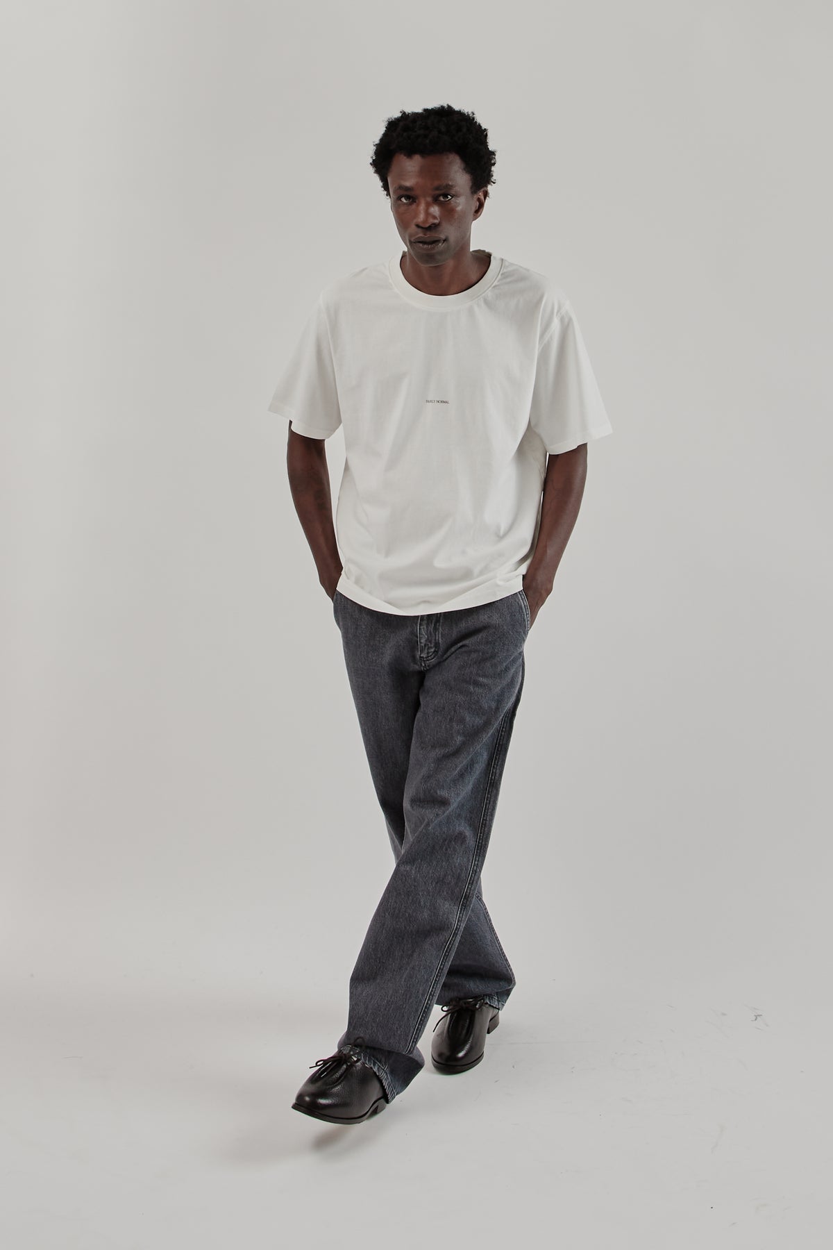 Fairly Normal FW25 Core Logo T-Shirt White White19