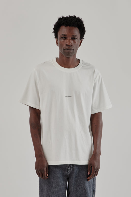 Fairly Normal FW25 Core Logo T-Shirt White White3