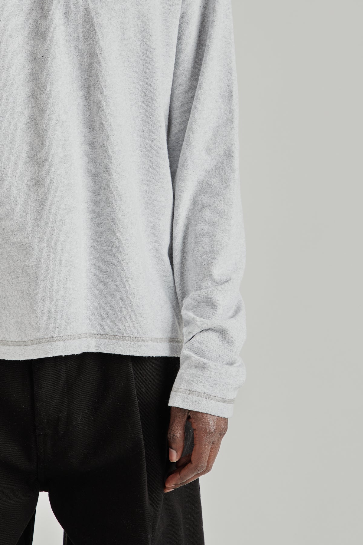 Reversed Longsleeve - Grey Melange