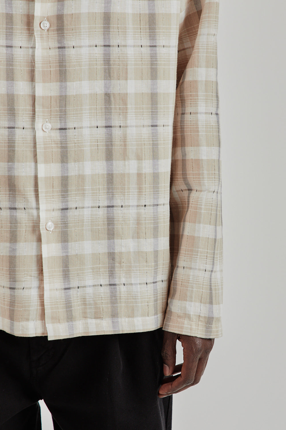Fairly Normal SS25 Box Shirt Ghostcel Brown 08
