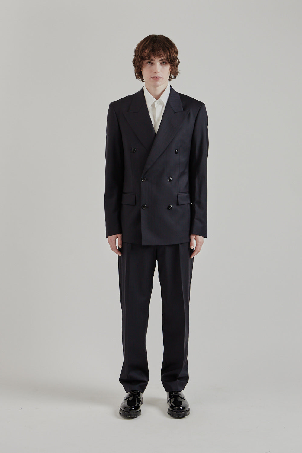 Fairly Normal SS25 Double Breast Blazer Pinstripe 1