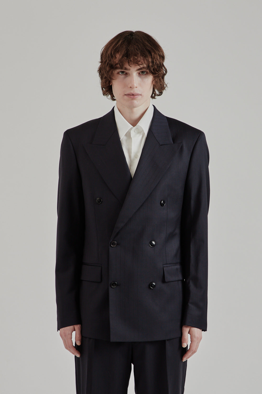 Fairly Normal SS25 Double Breast Blazer Pinstripe 2