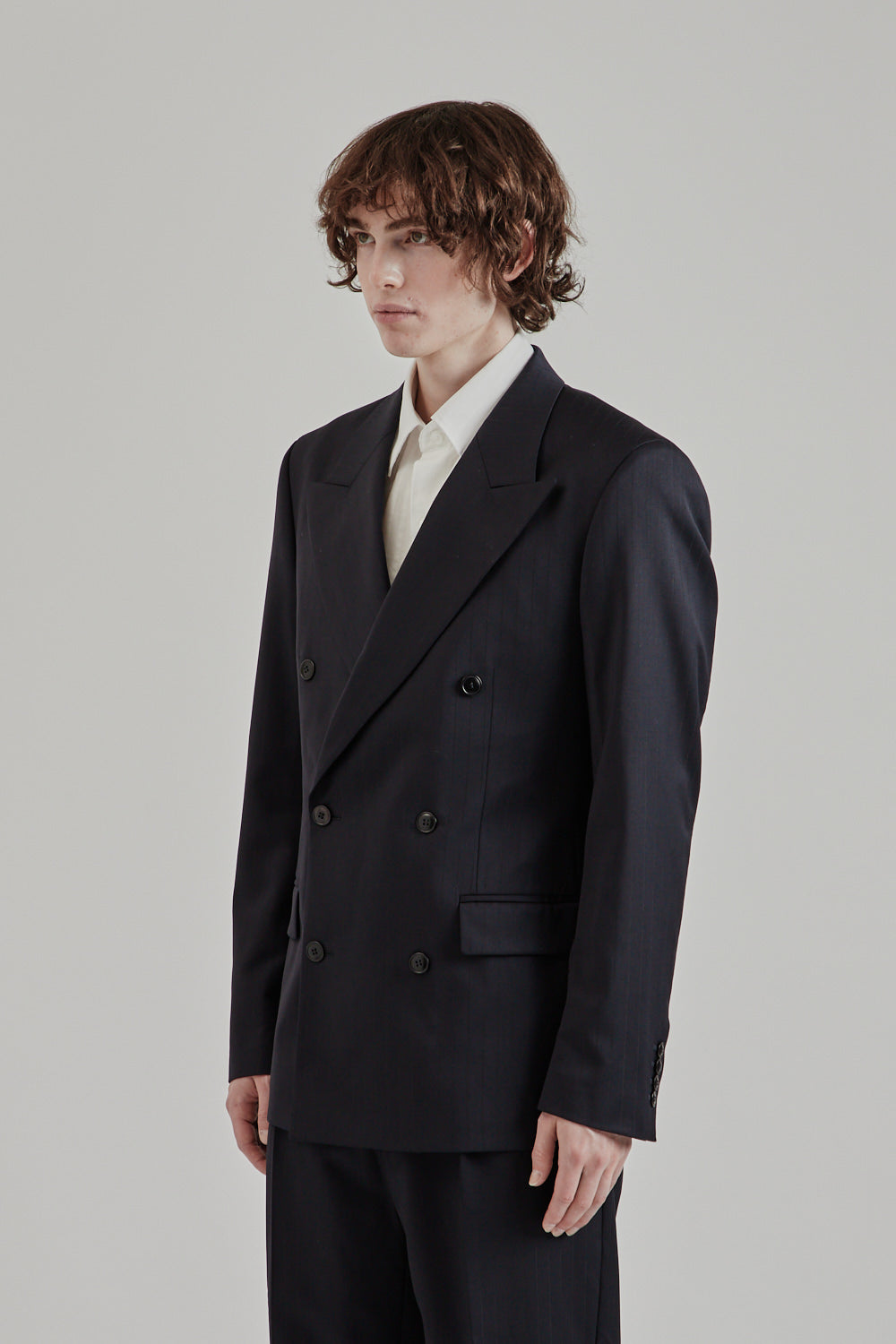Fairly Normal SS25 Double Breast Blazer Pinstripe 3