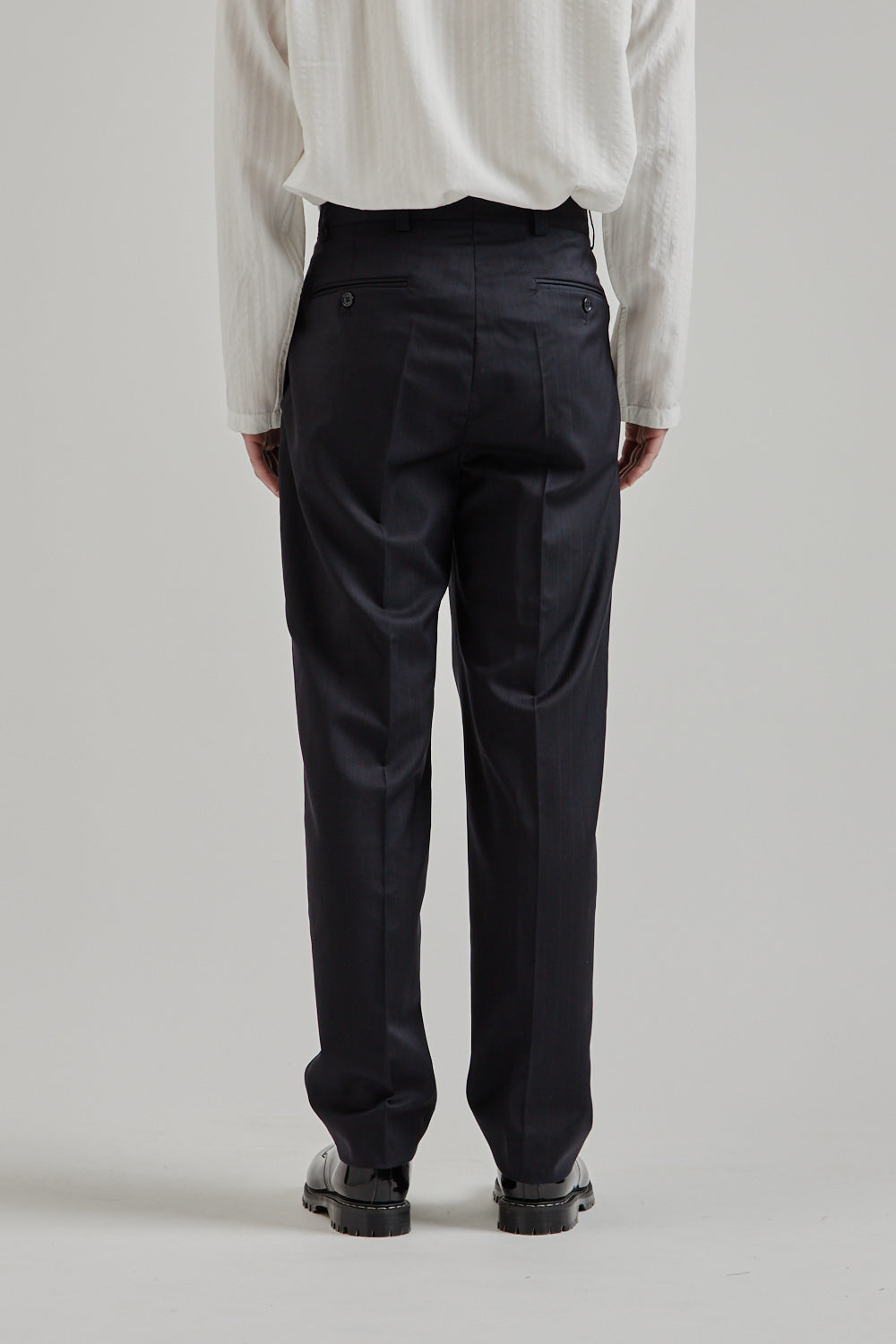 Fairly Normal SS25 Pleated Trousers Pinstripe 7