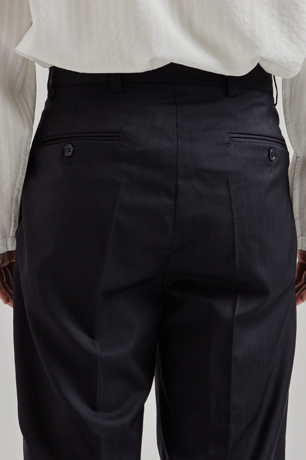 Fairly Normal SS25 Pleated Trousers Pinstripe 8
