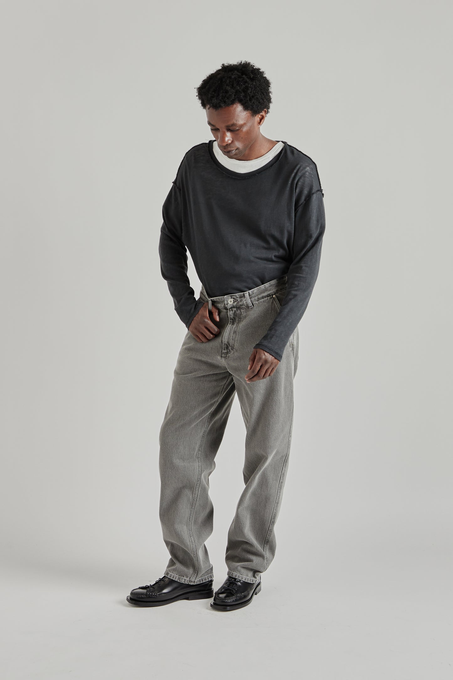 5 Pocket Jeans - Washed Grey