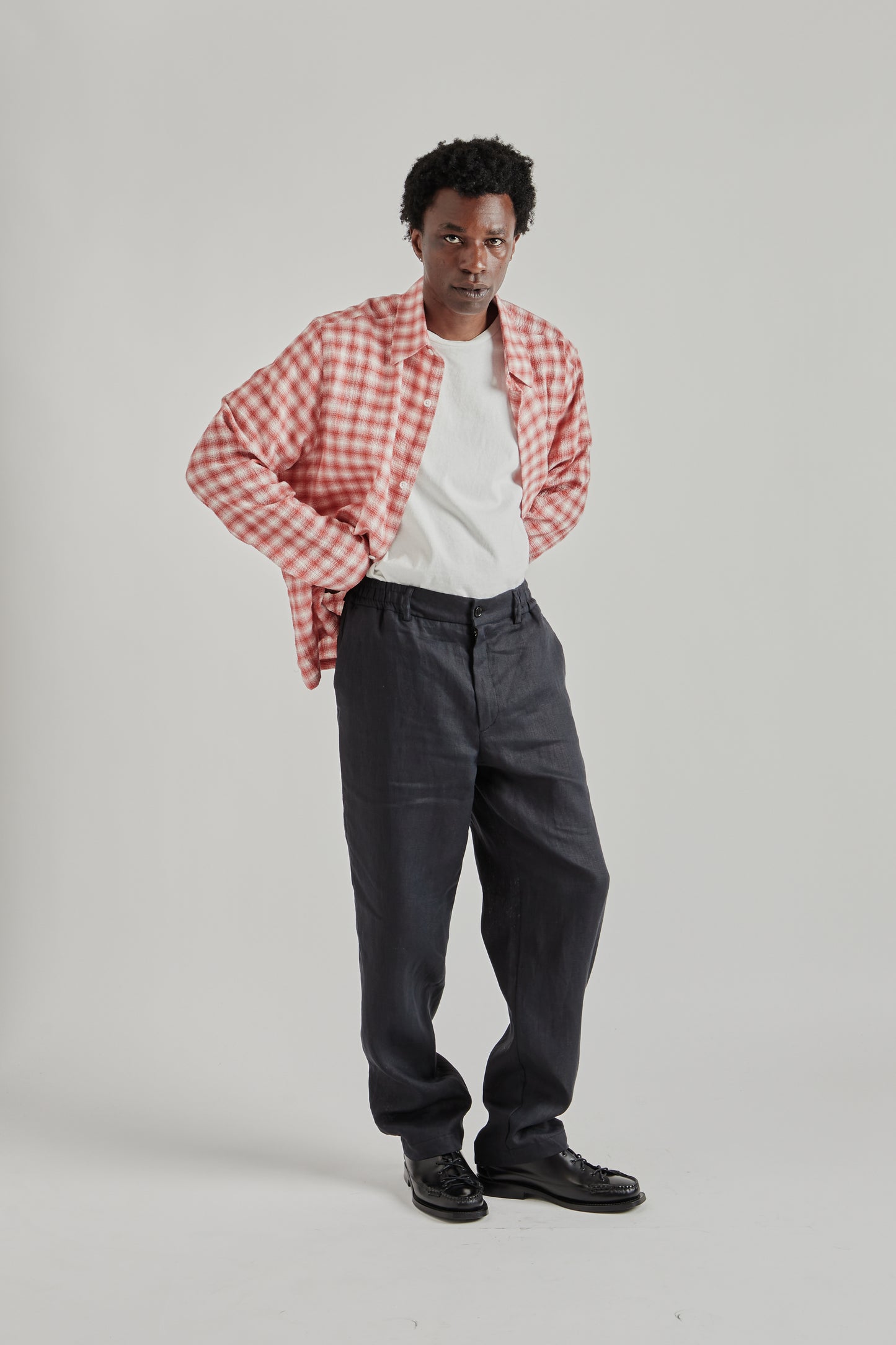 Lounge Pants - Linen Black