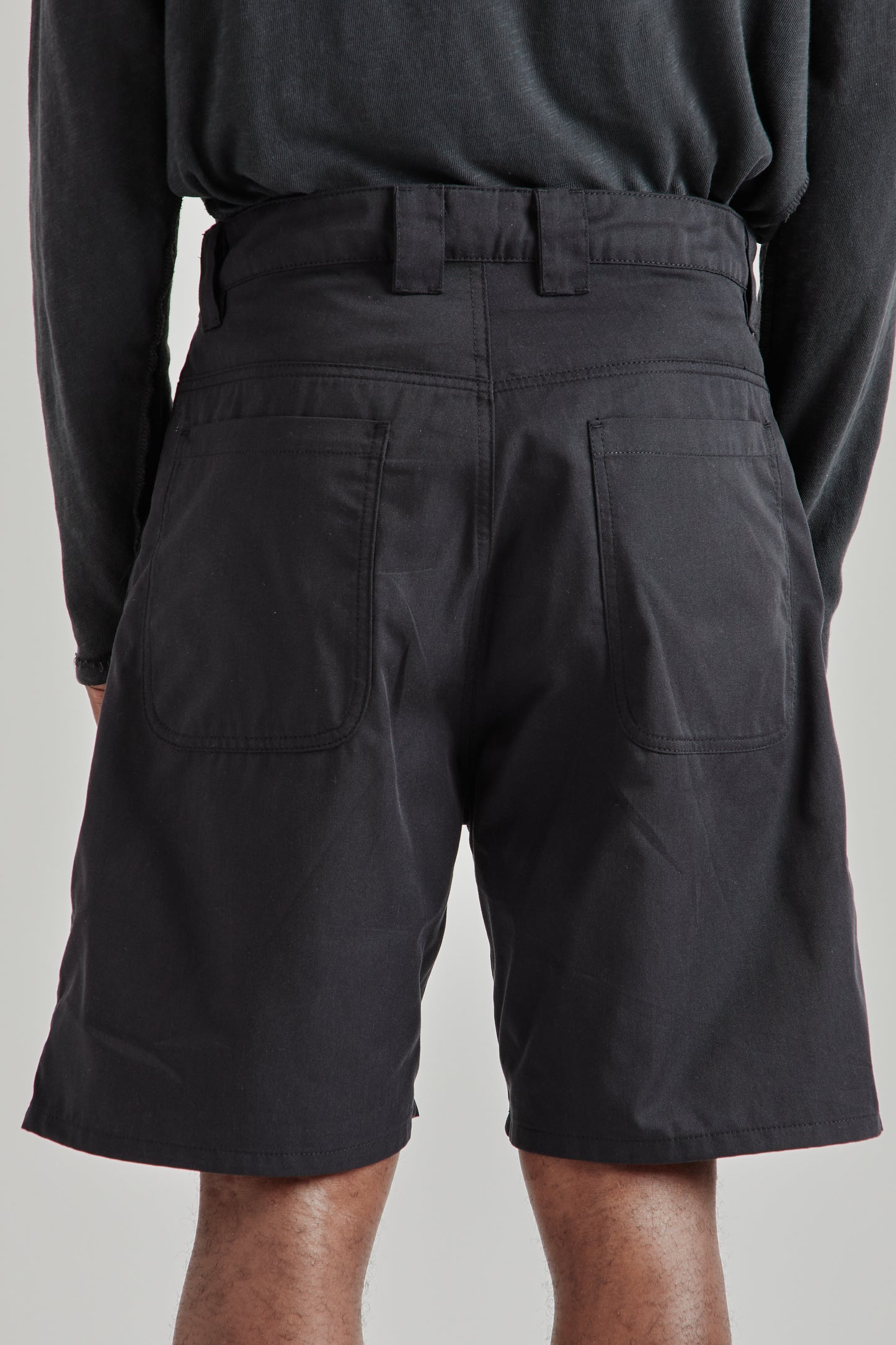 Pleated Shorts - Twill Black