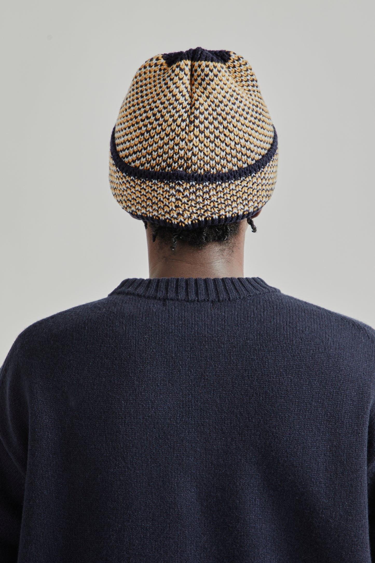 Found Feather FW25 Reverse Geo Beanie Navy 4