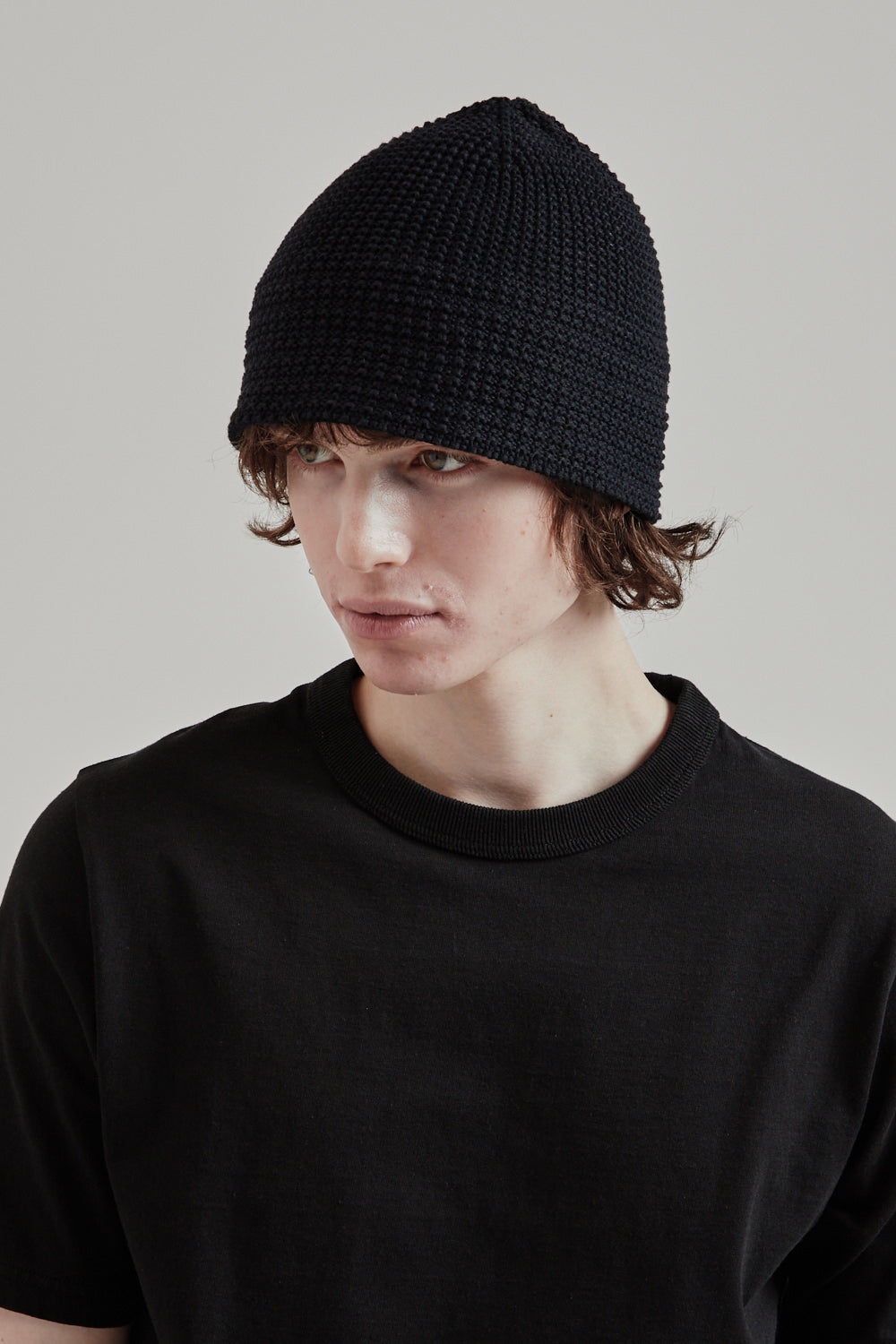 Found Feather SS25 Knit Bucket Hat Black 2