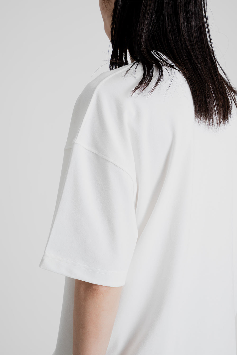 Airly Mesh String Half Tee - White - Wallace Mercantile Shop