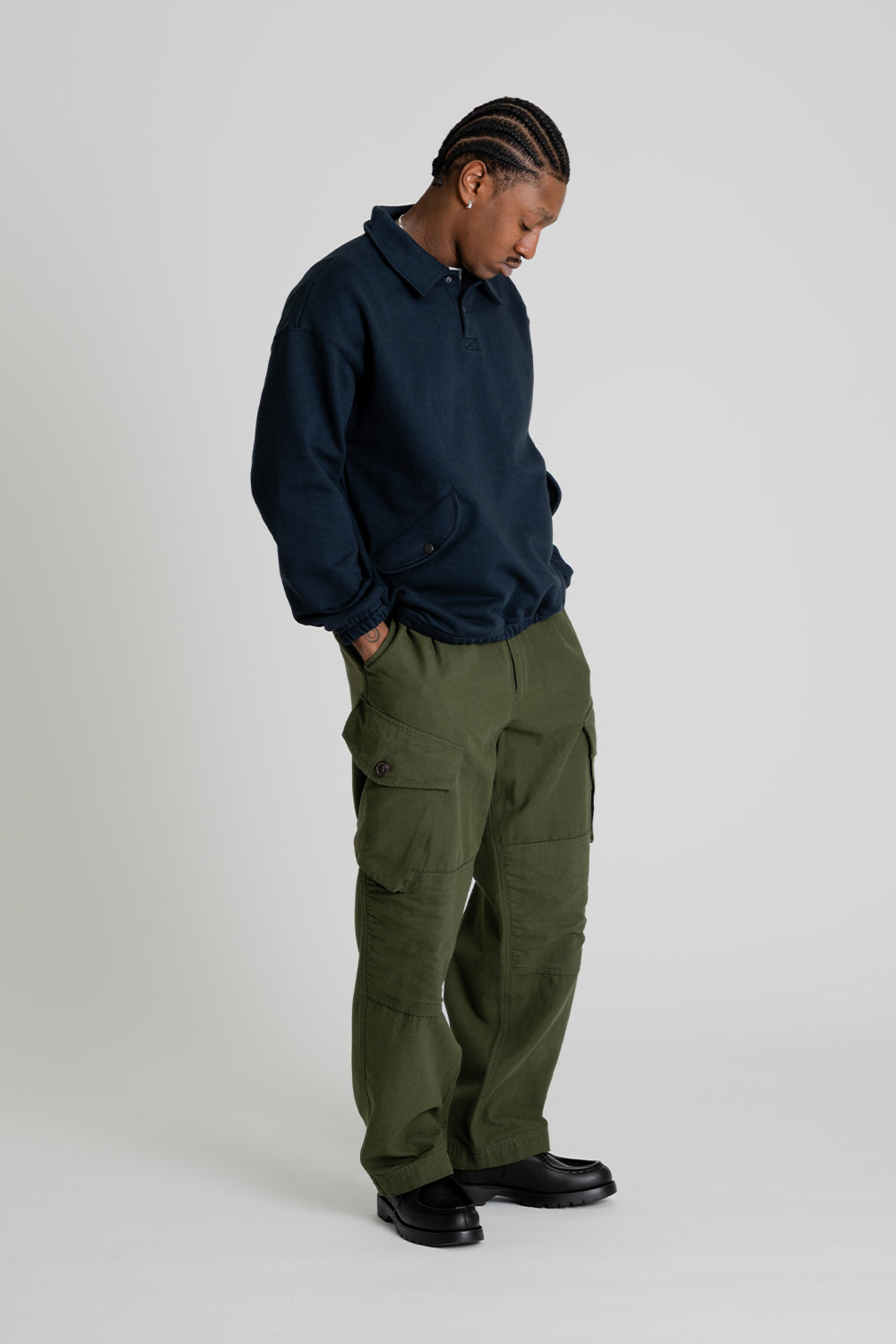 Frizmworks Backsatin Royal Navy Combat Pants Olive Side
