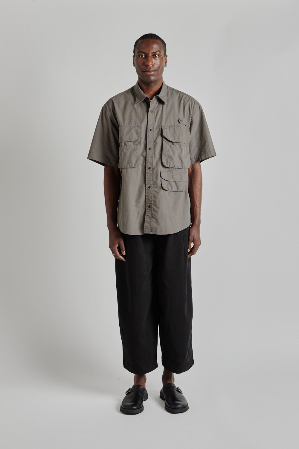 CN Ripstop Fishing Half Shirt - Gray - Wallace Mercantile Shop