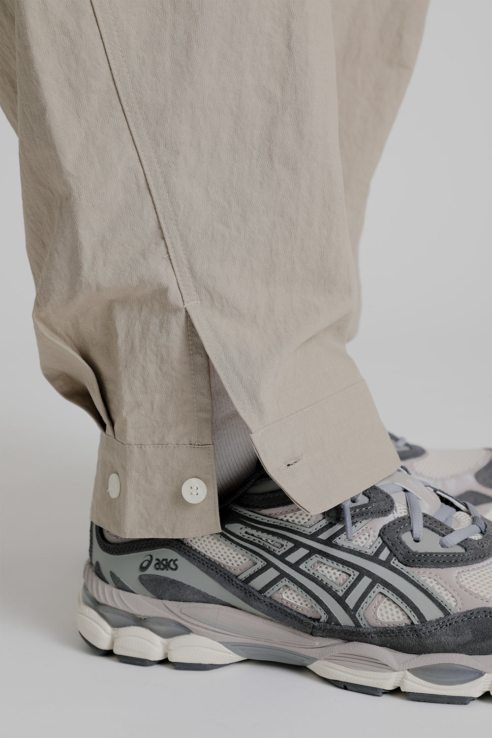 Frizmworks Curved Cuffs Pants in Beige