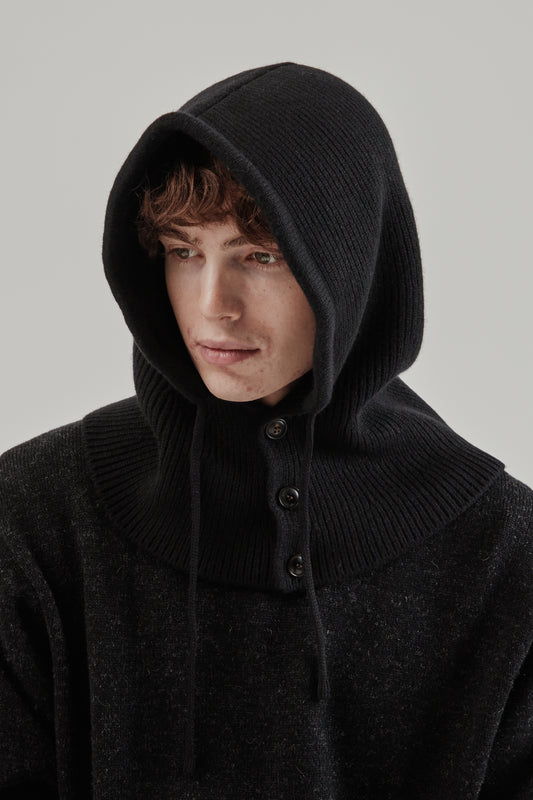 Frizmworks FW25 Merino Wool Knit Balaclava Black 2