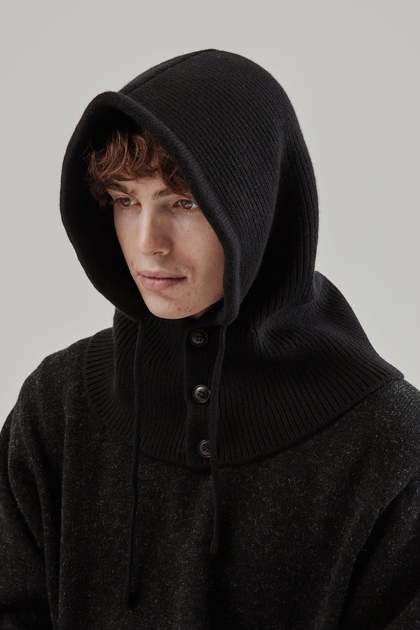 Frizmworks FW25 Merino Wool Knit Balaclava Black 3