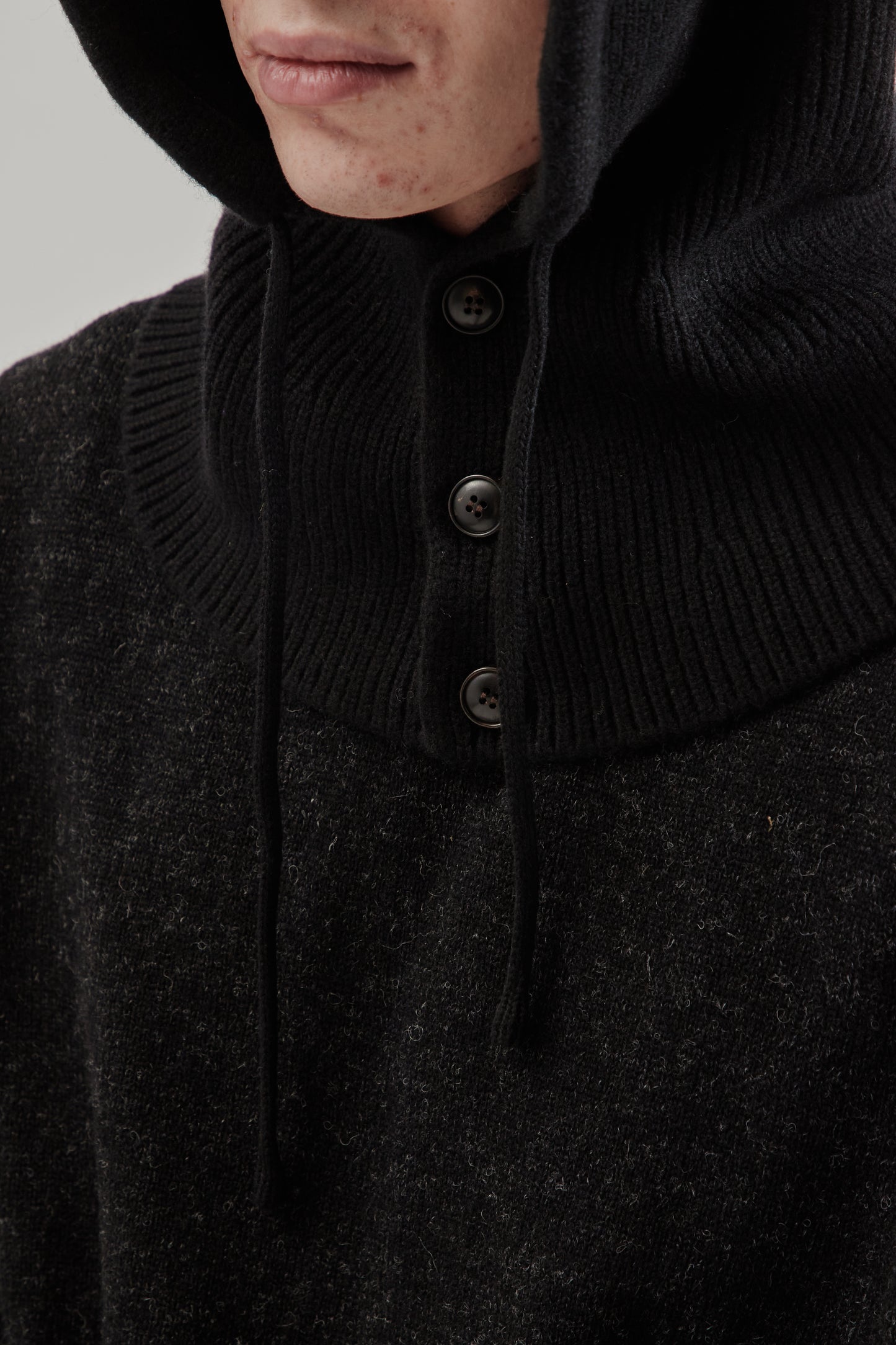 Frizmworks FW25 Merino Wool Knit Balaclava Black 5