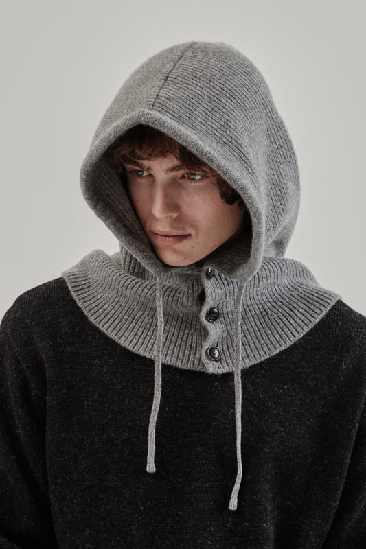 Frizmworks FW25 Merino Wool Knit Balaclava Gray 2