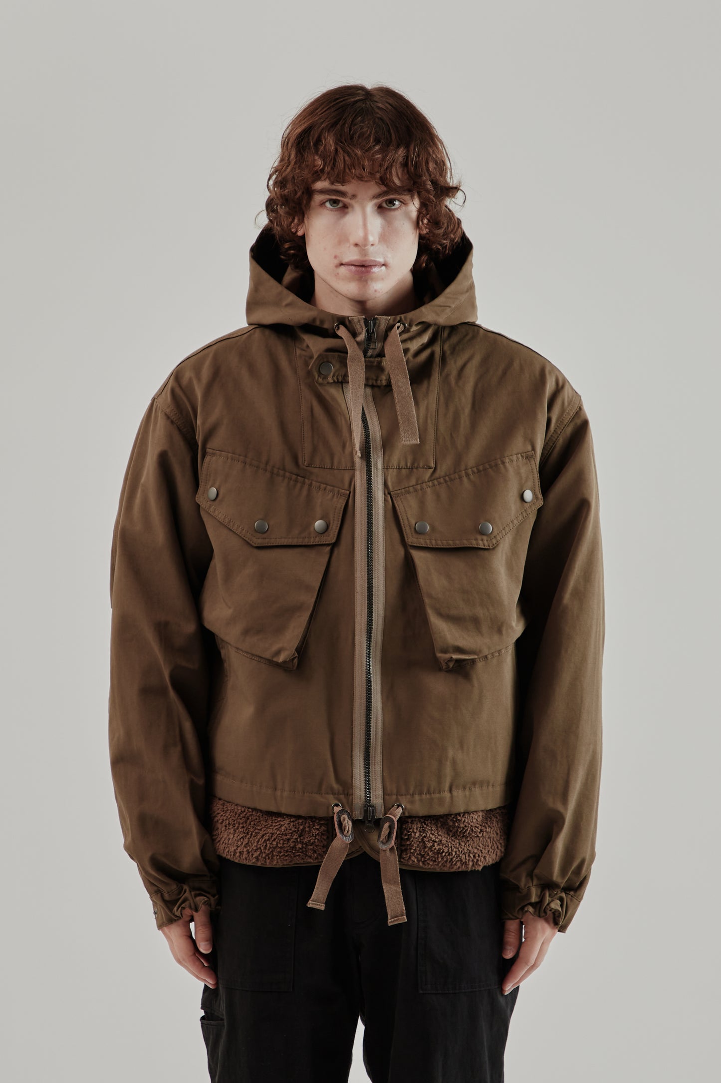 Smock Hooded Parka - Olive