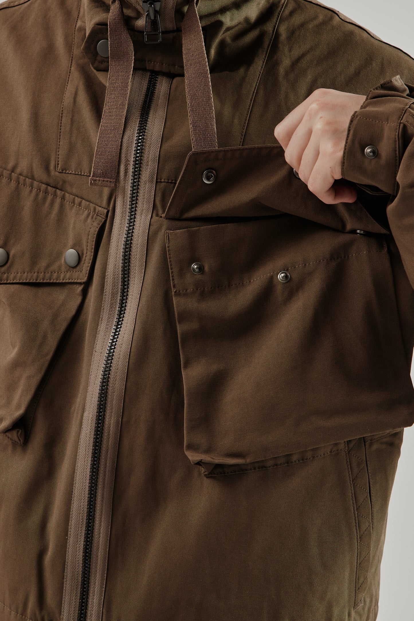 Smock Hooded Parka - Olive
