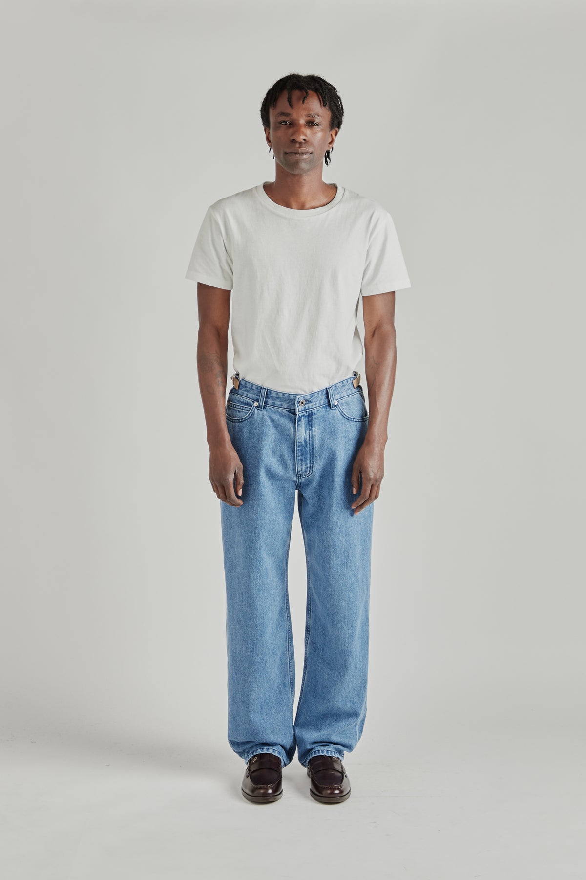 Field Adjuster Denim Pants - Light Blue