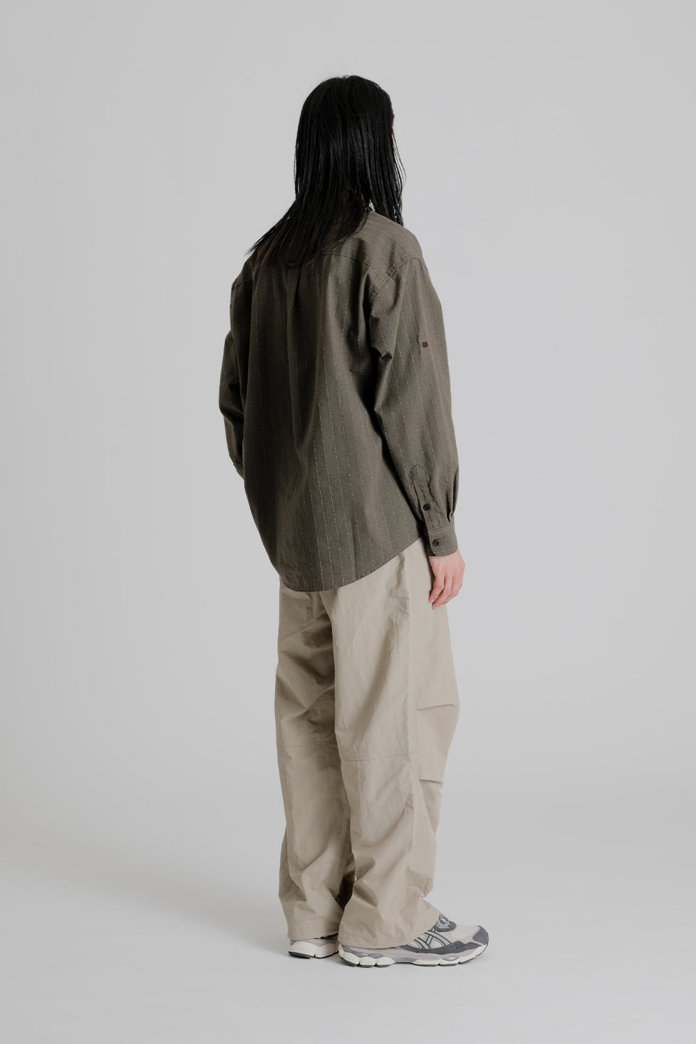 Frizmworks Nylon Ripstop Parachute Pants in Beige