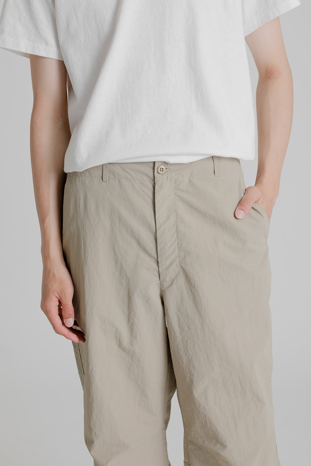 Frizmworks Nylon Ripstop Parachute Pants in Beige'