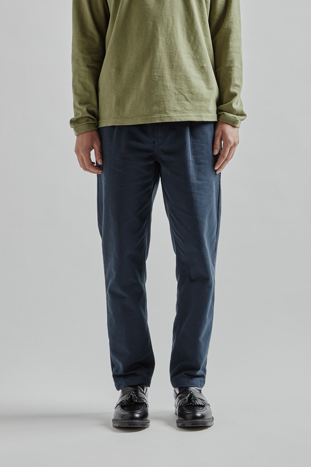 FRIZMWORKS OG Haworth One Tuck Pants - Navy | Garmentory