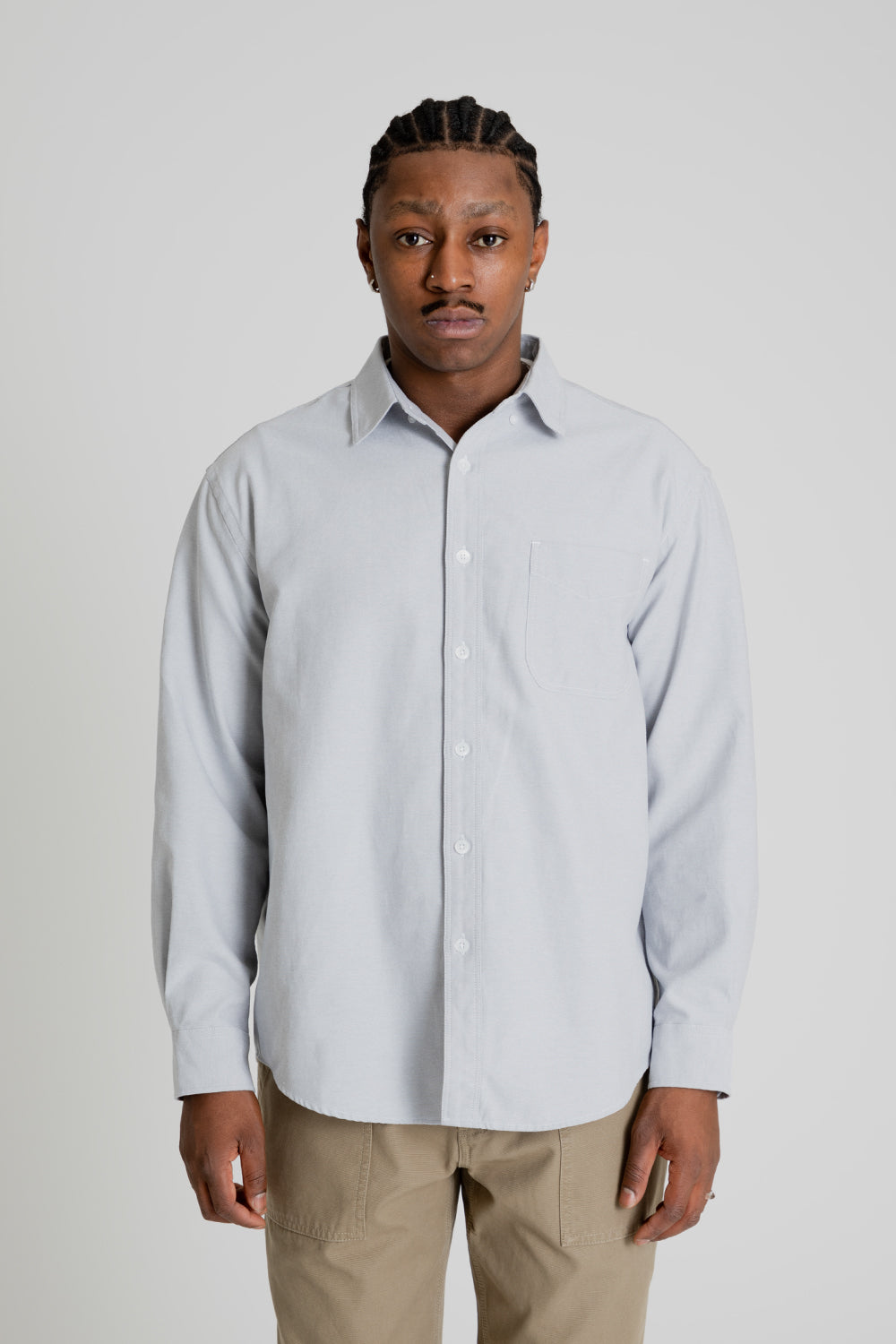 Oversized oxford shirt top