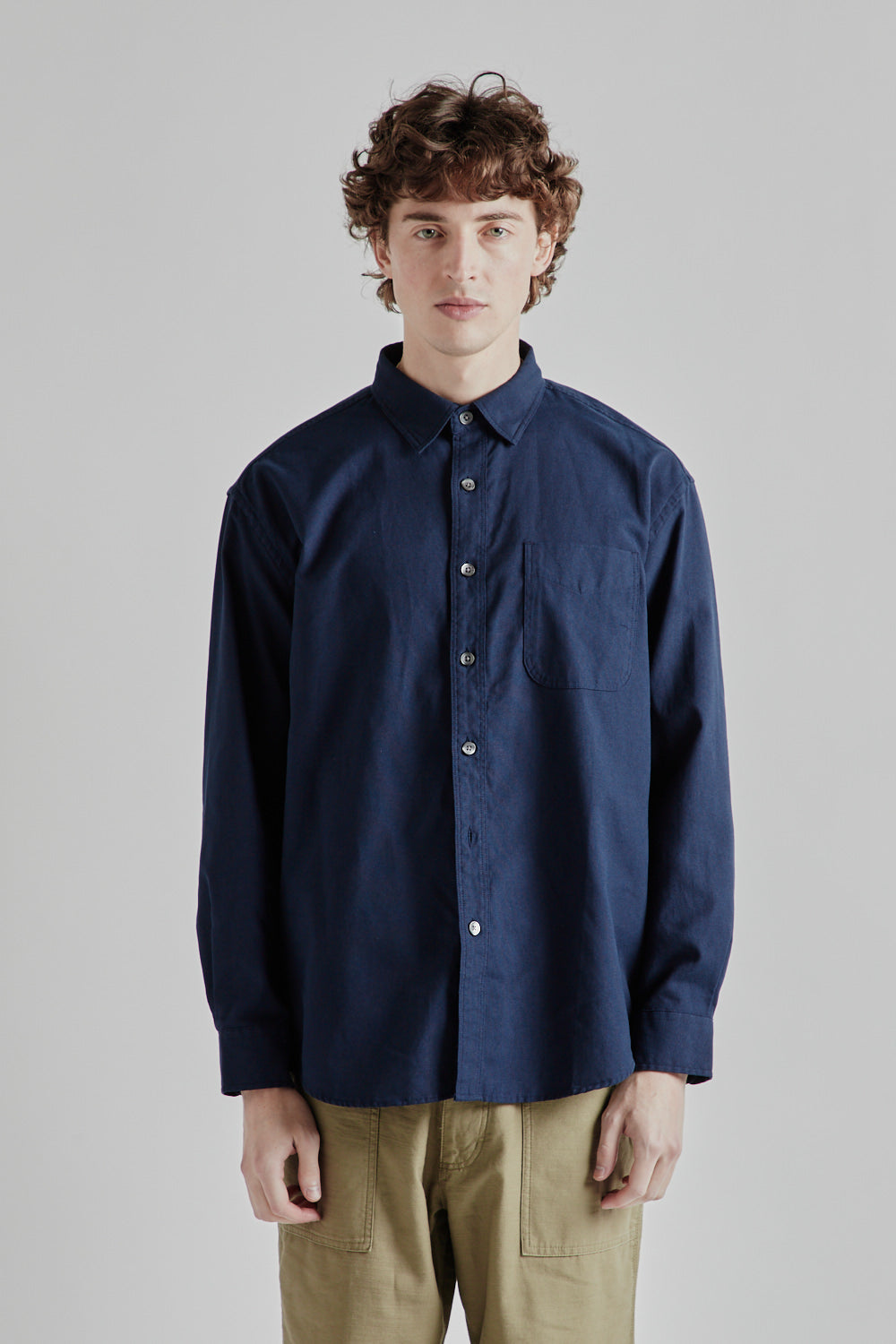 Frizmworks OG Oxford Oversized Shirt - Navy | Wallace Mercantile Shop