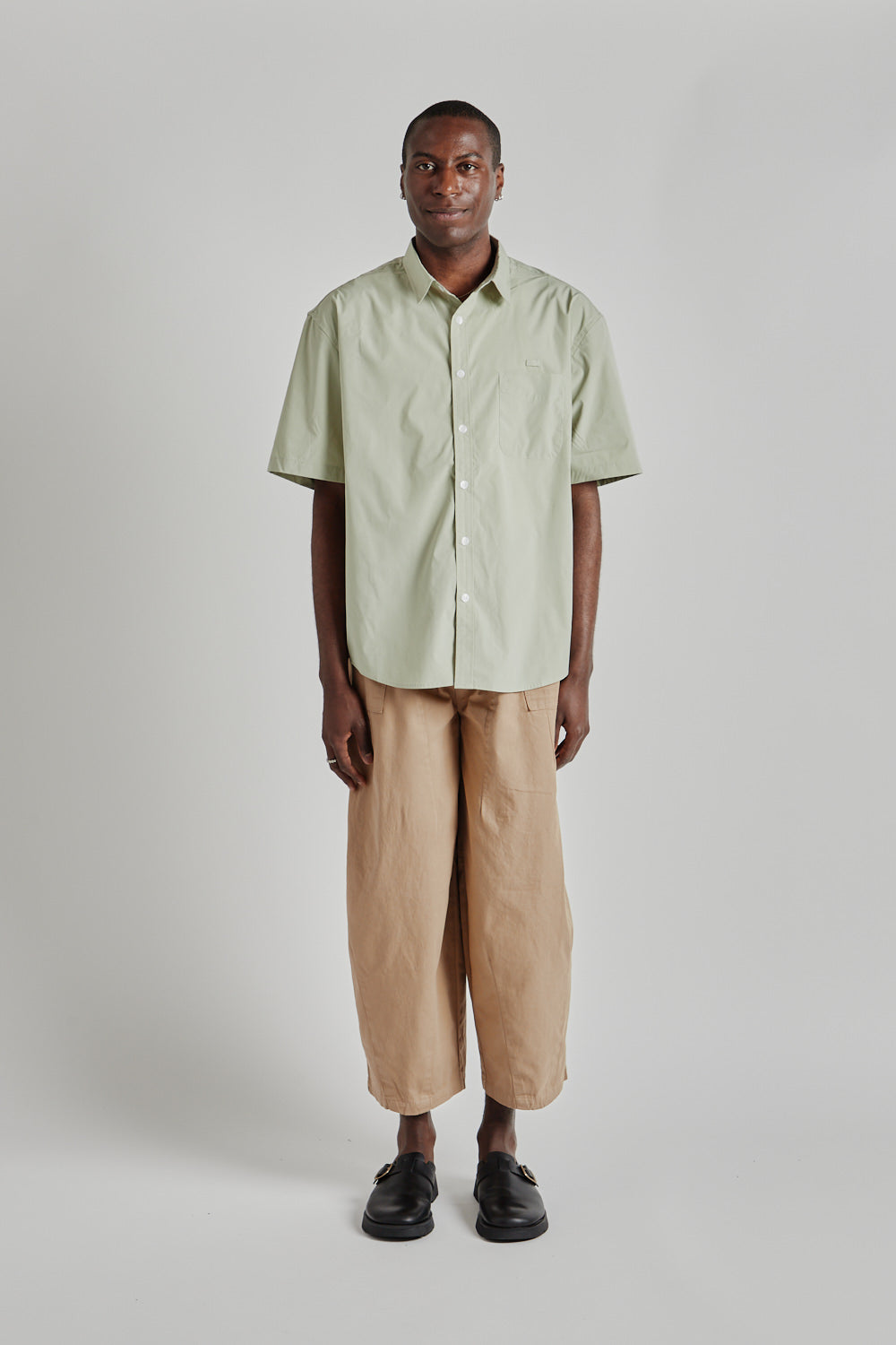 OG Poplin Oversized Shirt - Light Green - Wallace Mercantile Shop
