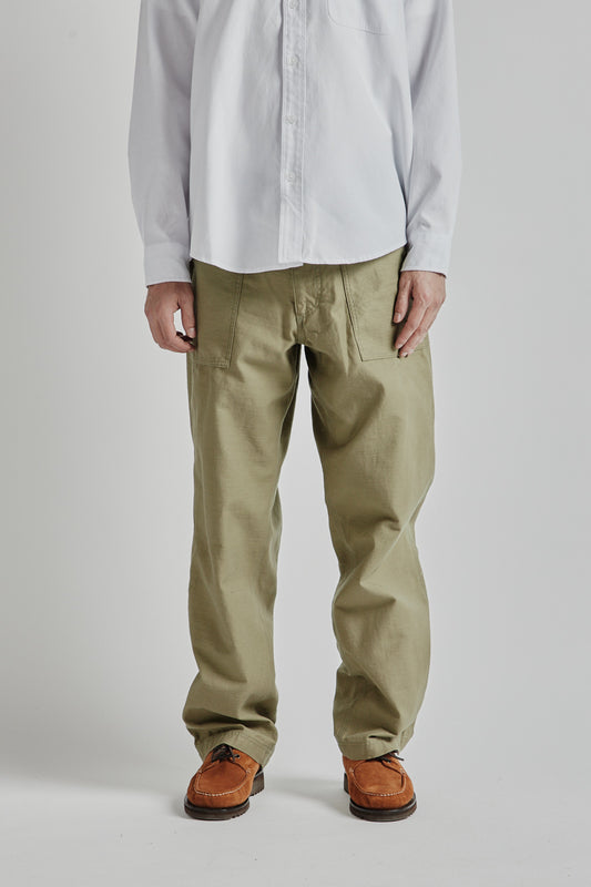 Frizmworks SS25 Back Satin Fatigue Pants Khaki Beige 03