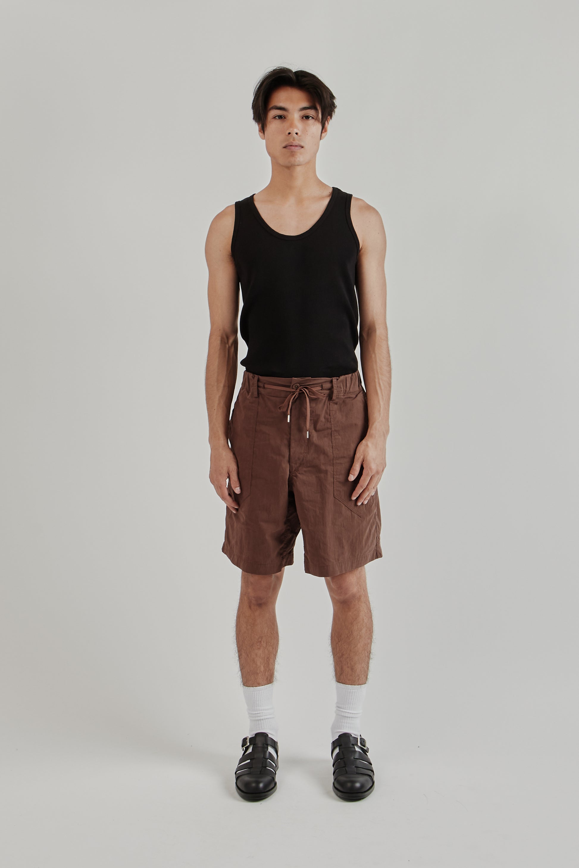 Frizmworks SS25 CN Nib Fatigue Shorts Brown 1