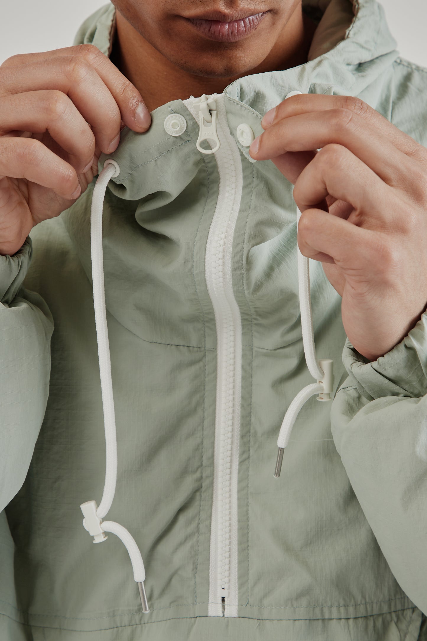 Frizmworks SS25 Mondrian Light Anorak Parka Peppermint 10