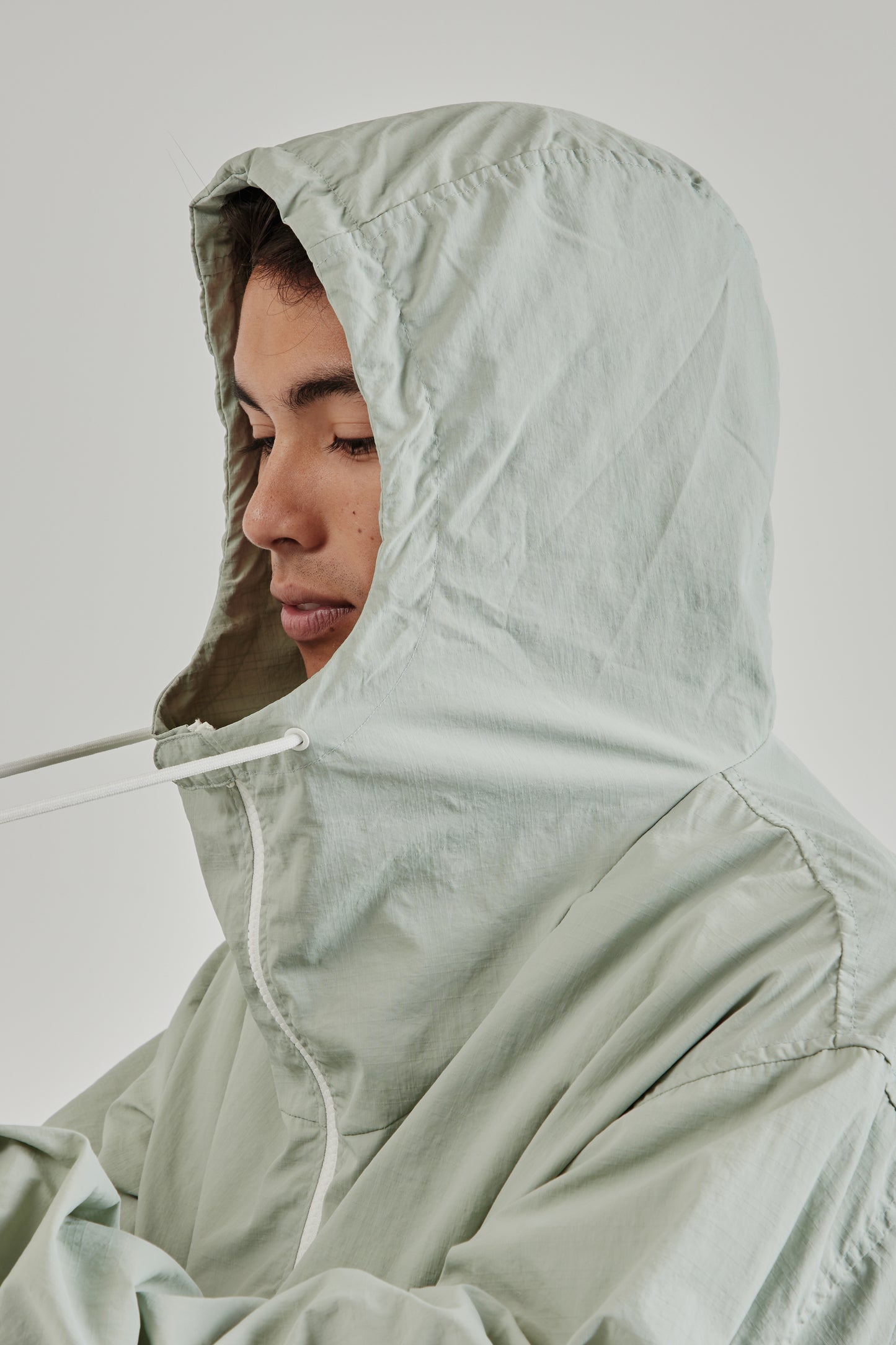 Frizmworks SS25 Mondrian Light Anorak Parka Peppermint 11