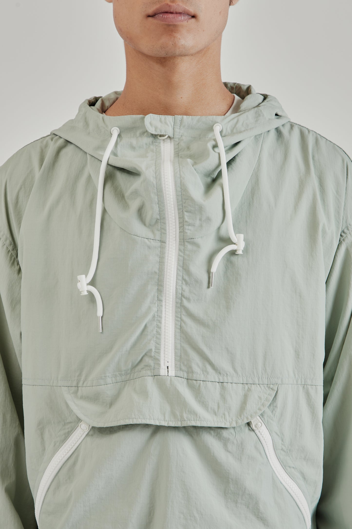 Frizmworks SS25 Mondrian Light Anorak Parka Peppermint 6