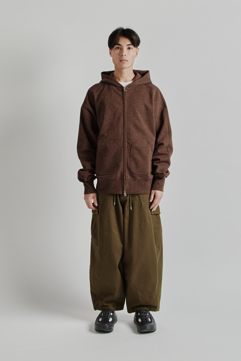 Frizmworks SS25 OG Bocaci Heavyweight Zip Up Parka Dark Brown 02