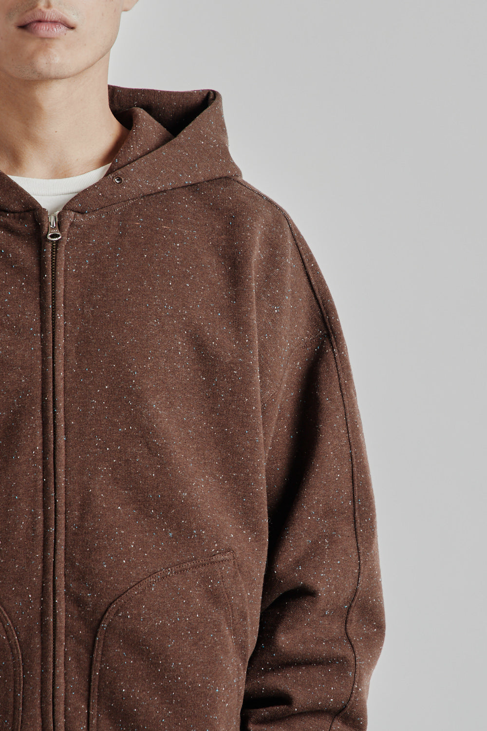 Frizmworks SS25 OG Bocaci Heavyweight Zip Up Parka Dark Brown 07