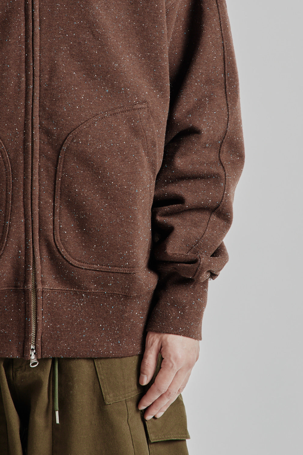 Frizmworks SS25 OG Bocaci Heavyweight Zip Up Parka Dark Brown 08