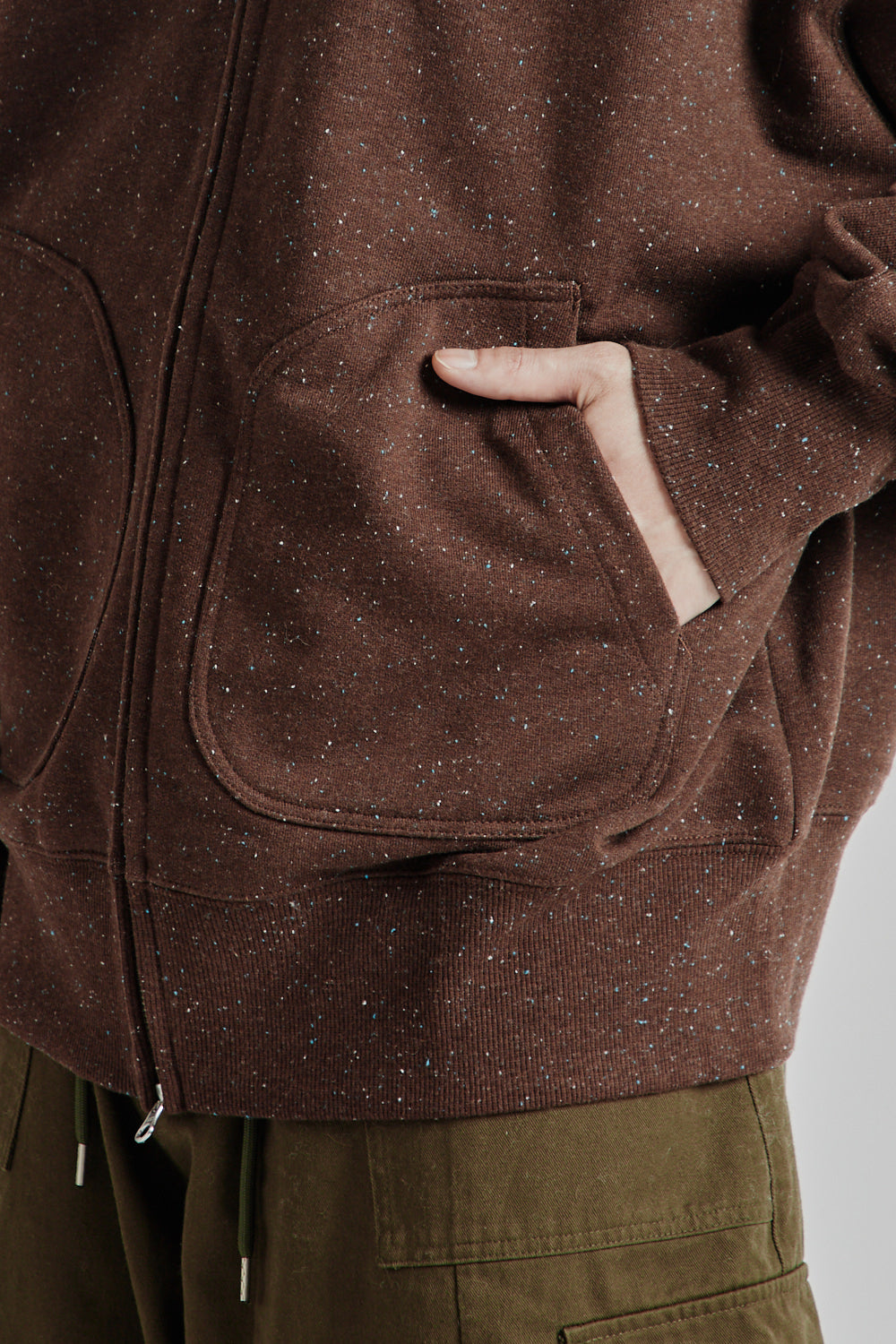 Frizmworks SS25 OG Bocaci Heavyweight Zip Up Parka Dark Brown 09
