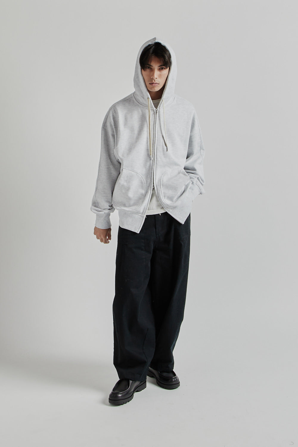 Frizmworks SS25 OG Heavyweight Hood Zip Up Parka oatmeal 016