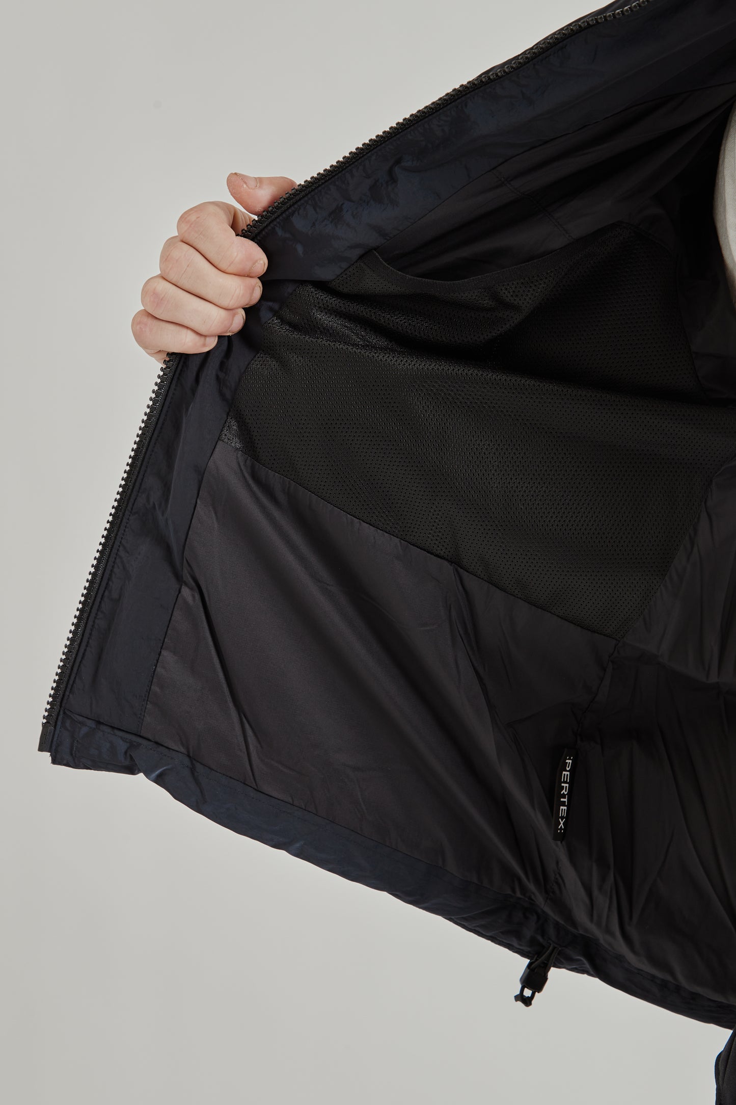 Dope Dyed Ripple Nylon Down Jacket - Dark Navy