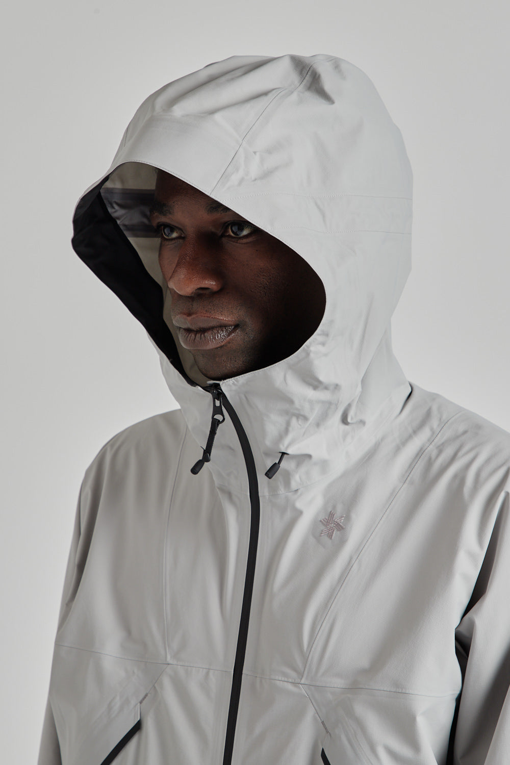 Goldwin SS25 Pertex Shield Air Mountaineering Jacket Snow Gray 018