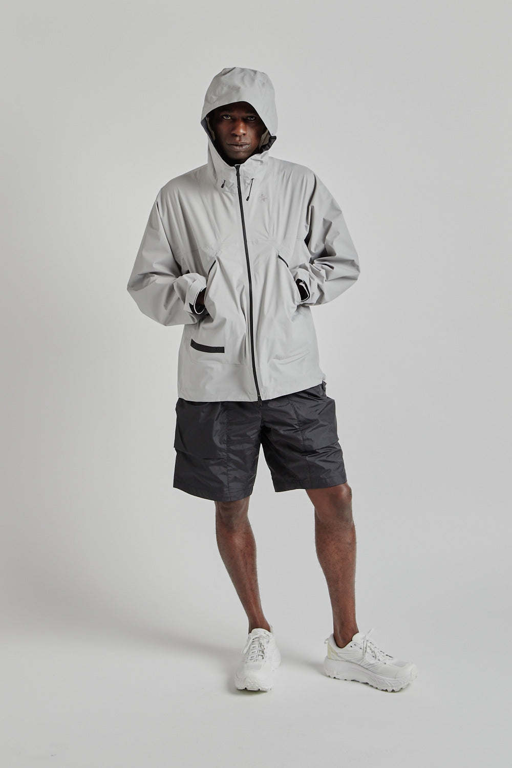 Goldwin SS25 Pertex Shield Air Mountaineering Jacket Snow Gray 021