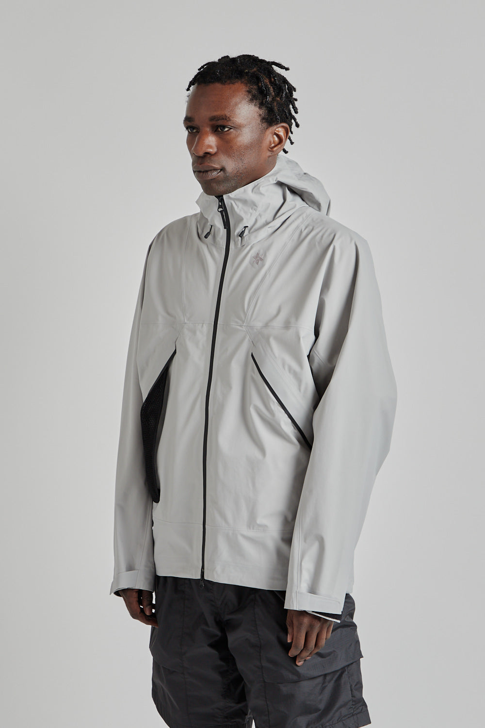 Goldwin SS25 Pertex Shield Air Mountaineering Jacket Snow Gray 03