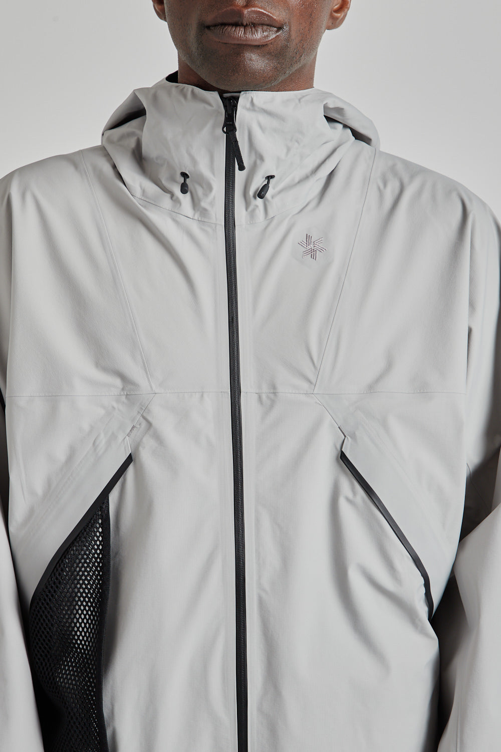 Goldwin SS25 Pertex Shield Air Mountaineering Jacket Snow Gray 07
